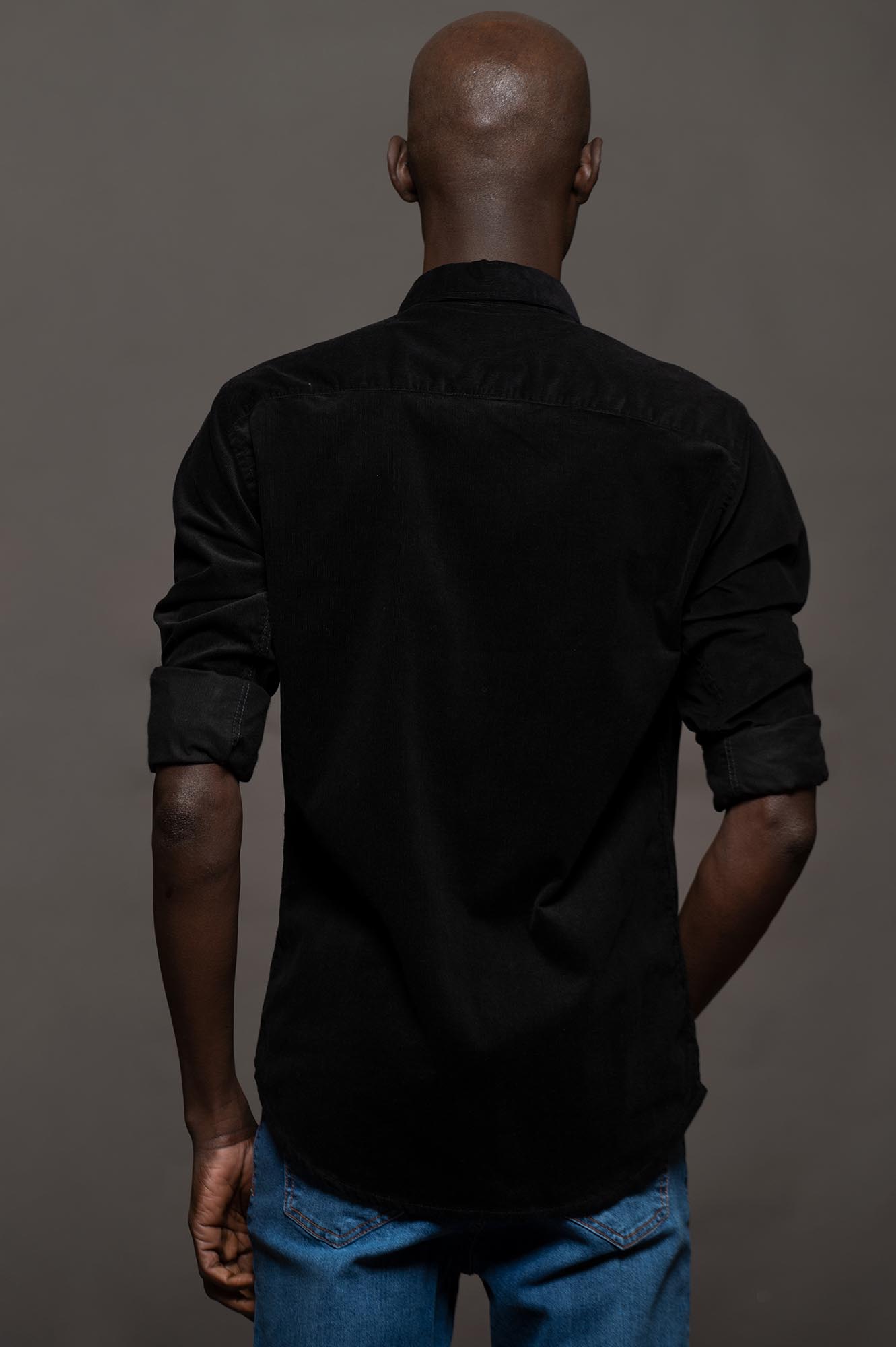 6855CORMLNE - CAMISA MACCHIATO SKSP NEGRO